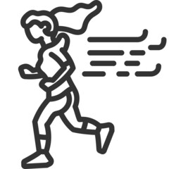 runner line icon