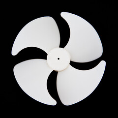 fan isolated on black