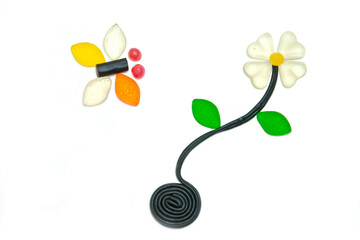 easter egg with flower