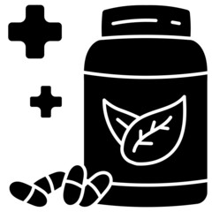 medicine solid icon