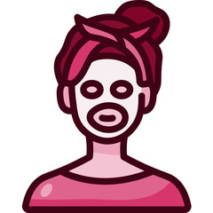 Fototapeta premium face mask Two Tone icon