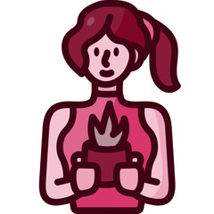 women Two Tone icon