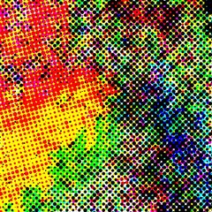 abstract halftone rainbow background