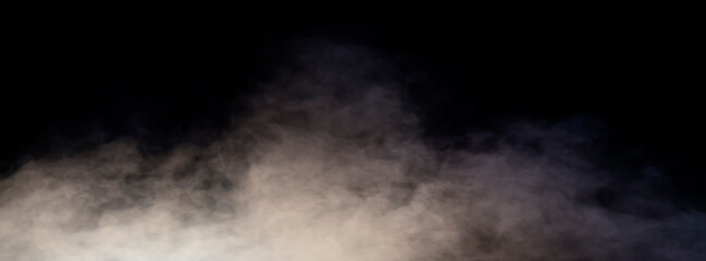 Fototapeta premium blurred smoke on black background realistic smoke on floor for overlay different projects design background for promo, trailer, titles, text, opener backdrop