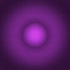 A shiny circle on the purple surface textured with little dots 3d renders a digital illustration
