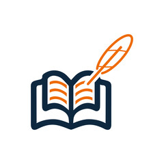 Book, education, writer icon. Simple editable vector isolated on a white background.