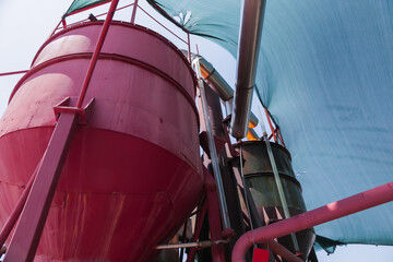 Equipment at the plant for the production of essential oil from lavender and sage