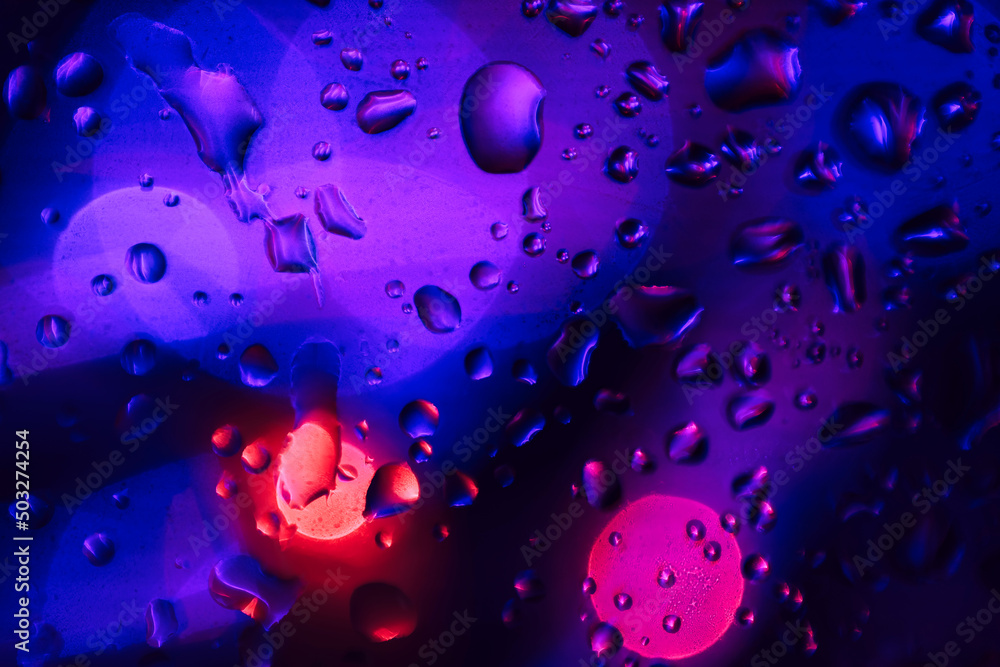 Poster abstraction multi colored water drop. background pattern for design.