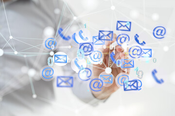 mail communication support contact concept service