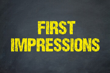first impressions	