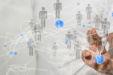 conference Digital Network and data concept 3d