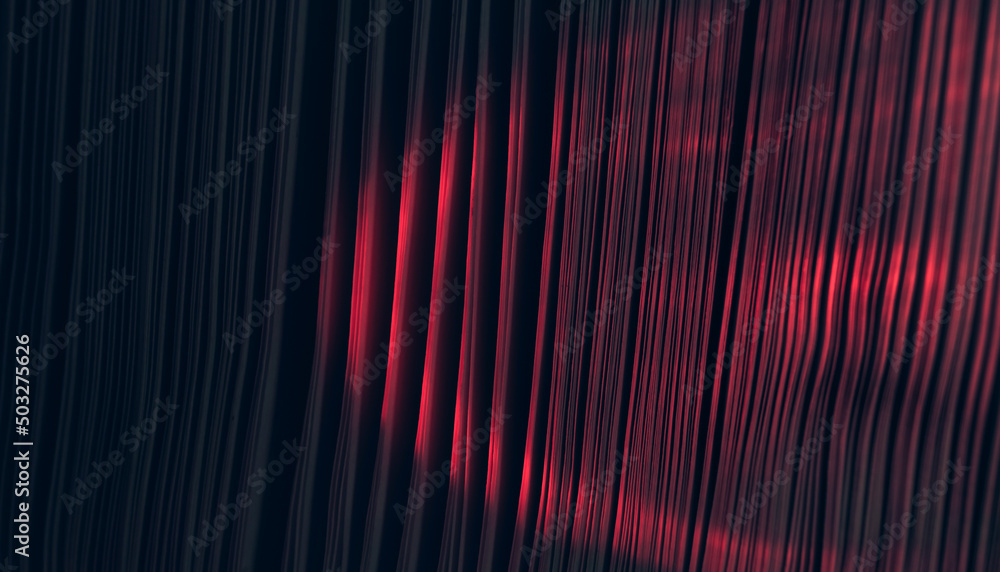 Aufkleber Close up Beautiful book pages in the red light on a night. Background pattern for design. Macro photography view.
