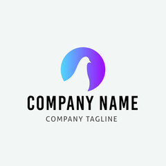 Dove Bird Vector Logo Design