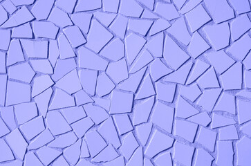 Obraz premium Mosaic texture in very peri color of the year, 2022 .