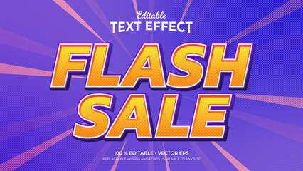 Naklejka na ściany i meble Flash Sale Editable Text Effects