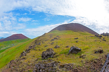 Fototapeta na wymiar Heimaey Island of the Vestmannaeyjar Archipelago. Iceland