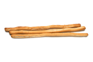 Bread sticks isolated on white background.