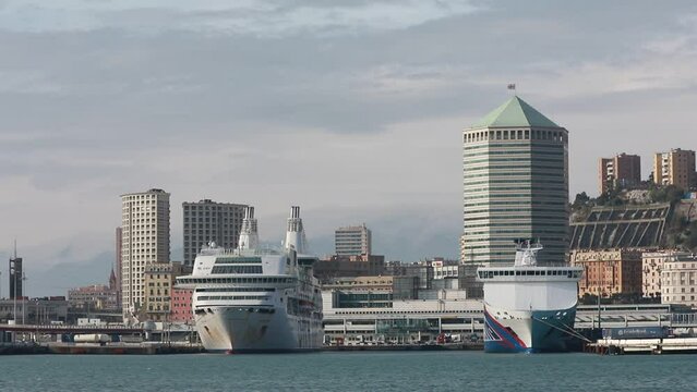 Genova Porto Antico Liguria Italia