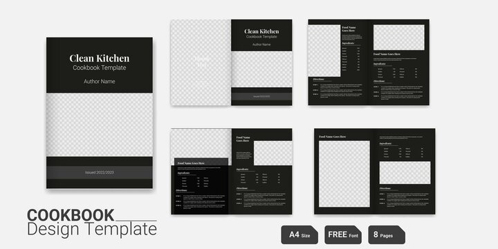 Cookbook Design Template Cookbooks Cookbook Recipe Book Layout