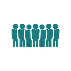 simple man icon on white background