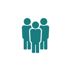 simple man icon on white background