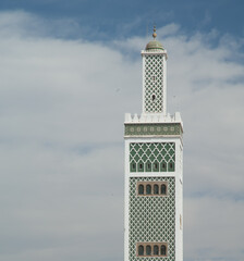 Minaret of the Grand Mosque of Dakar. Senegal.
