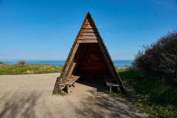 Hut near the beach