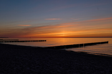 Fototapeta premium Sunset over the Baltic Sea