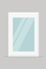 photo frame in white frame vector graphics decor object