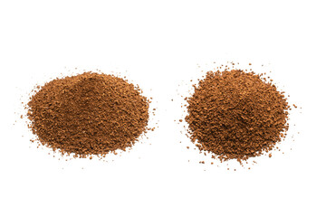 Instant coffee isolated on white background.