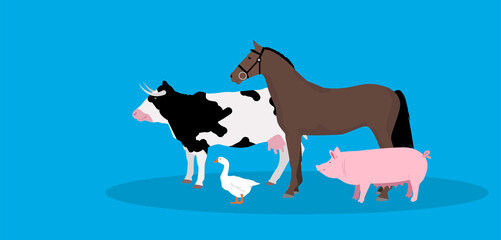 animali, fattoria, veterinario, 