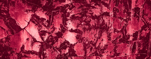 red abstract painted concrete wall texture background