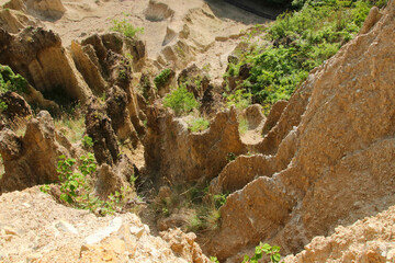 徳島県阿波市　阿波の土柱の風景
