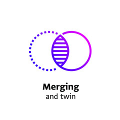 business icons selections purple color