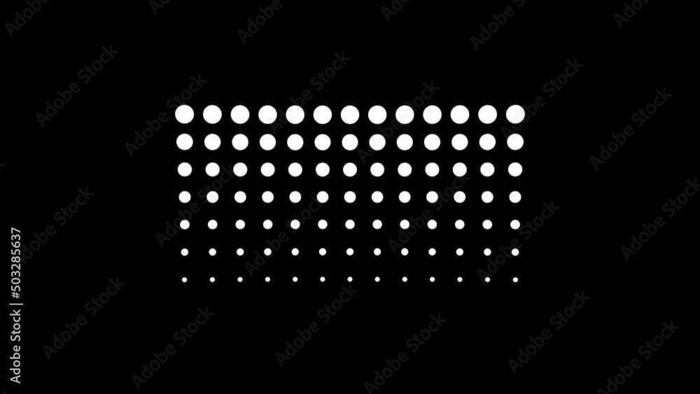 Poster white picture of circles on a black background. circles of different shapes. gradient circles. disto