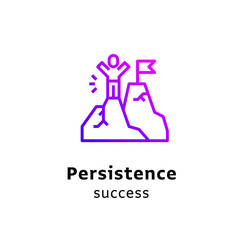 business icons selections purple color