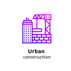 business icons selections purple color