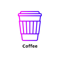 icon Purple gradient color for food and sweets