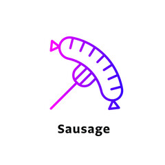 icon Purple gradient color for food and sweets