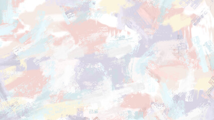 Fototapeta na wymiar Rainbow pastel abstract art painting texture background