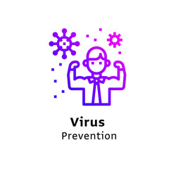 virus icon purple color