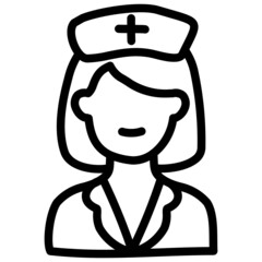 handdrawn nurse icon
