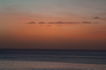 Obraz premium Atlantic Ocean at sunset from Dakar. Senegal.