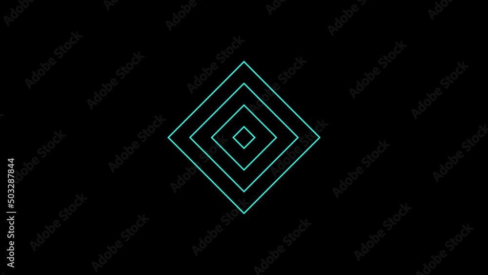 Poster color picture of rectangle on a black background. abstract figure for project. distortion liquid sty
