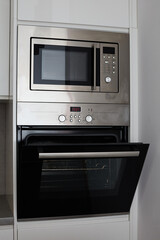 built in wall oven and microwave cabinet