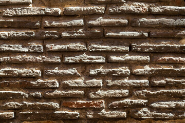 Old wall with brickwork, texture