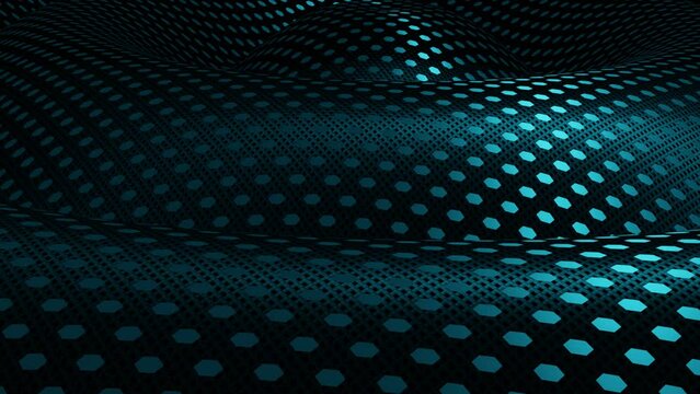 Abstract Surface Wave, 3D Lope Animation