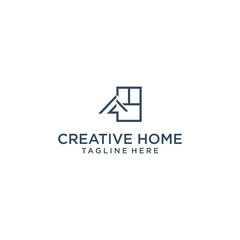 Creative home logo icon design