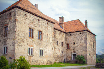 Fototapeta na wymiar Castle St. Miklos in Chinadievo