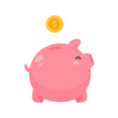 piggy bank and dollar coin Ideas for saving money for the future